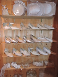 Brautschuhe in Weiss, ivory oder cr�me